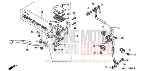 MASTRO FRENO ANTERIORE FES1252 di 2002